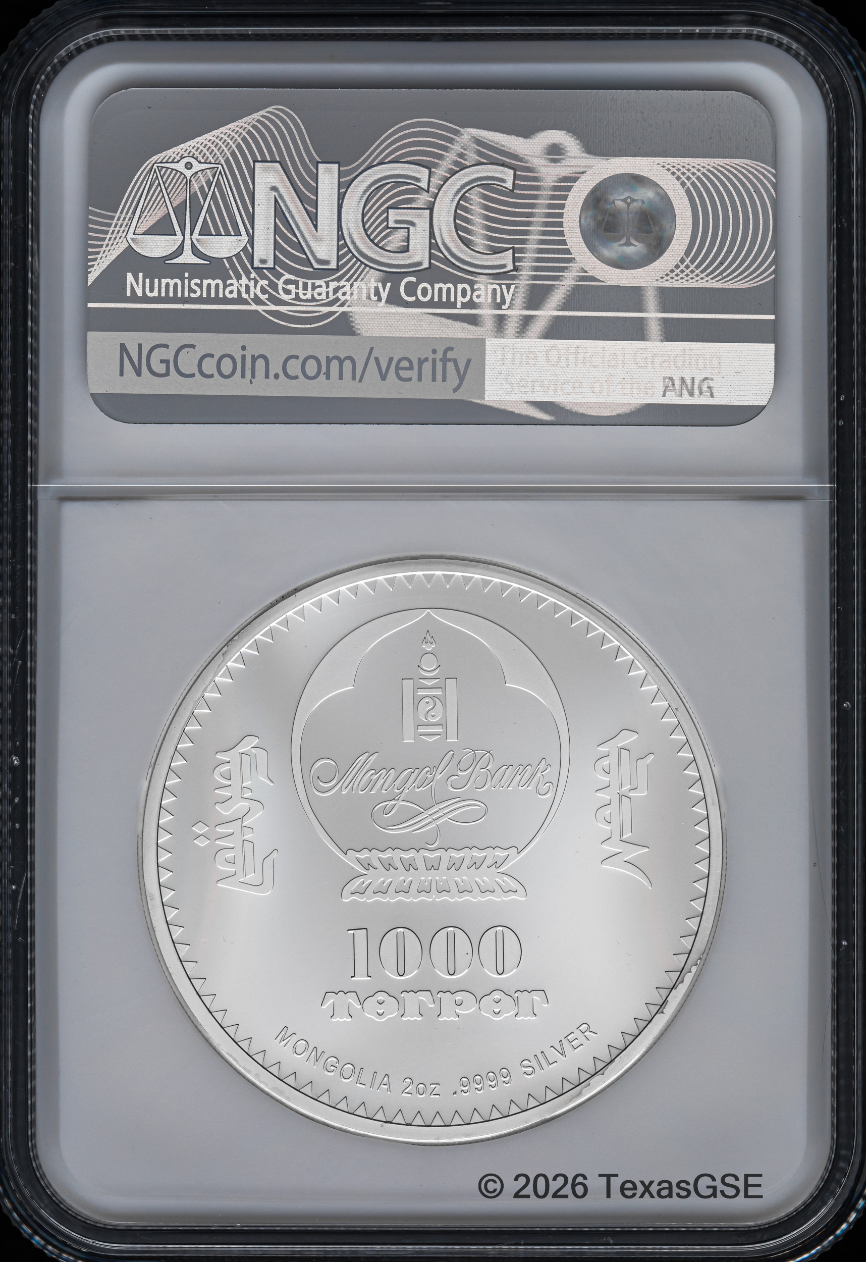 2026 Mongolia 2oz Silver Peter Carl Faberge Egg - Peter the Great